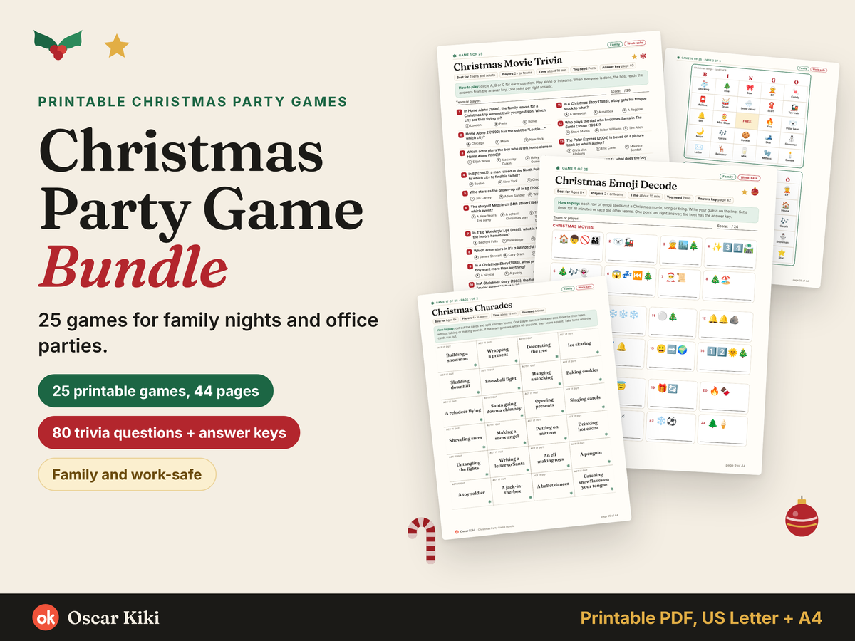 Christmas Party Game Bundle preview